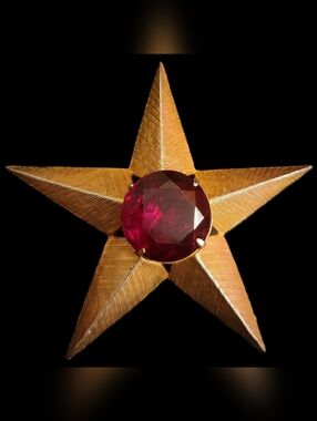 HUGE Vintage MCM Star Brooch